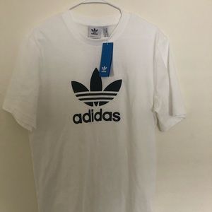 *NEW* White Adidas Trefoil T-Shirt